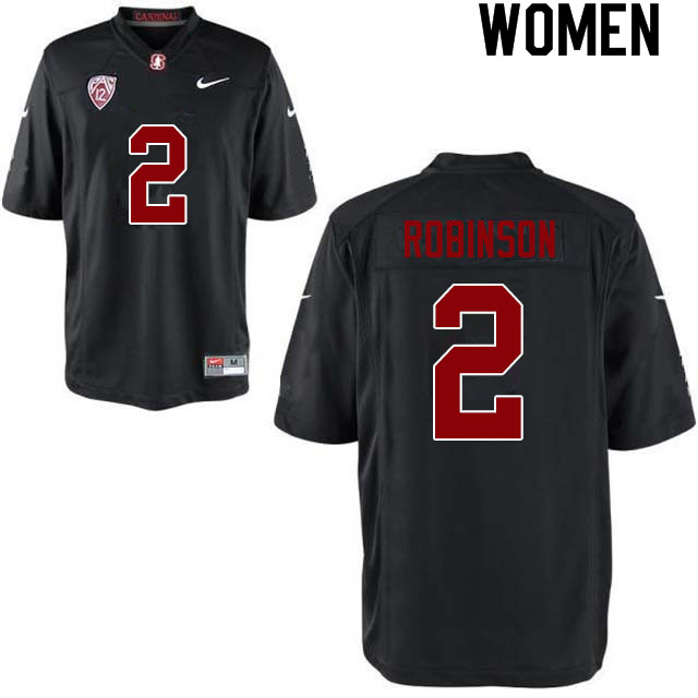 Women #2 Curtis Robinson Stanford Cardinal College Football Jerseys Sale-Black - Click Image to Close